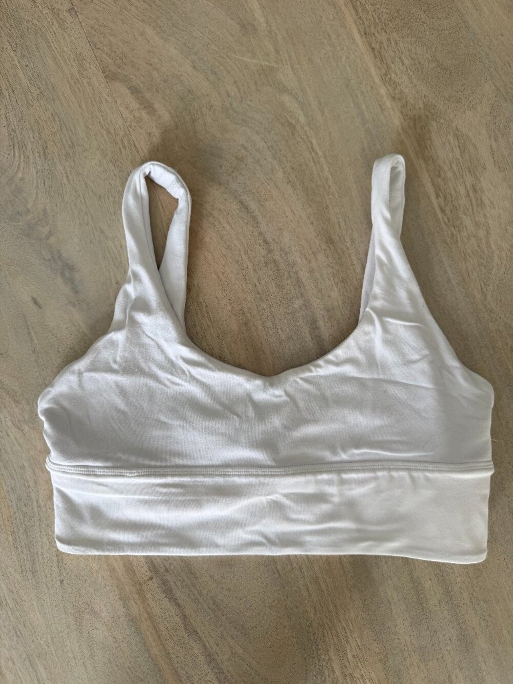 Lululemon Like a Cloud Longline Bra White Size 8
